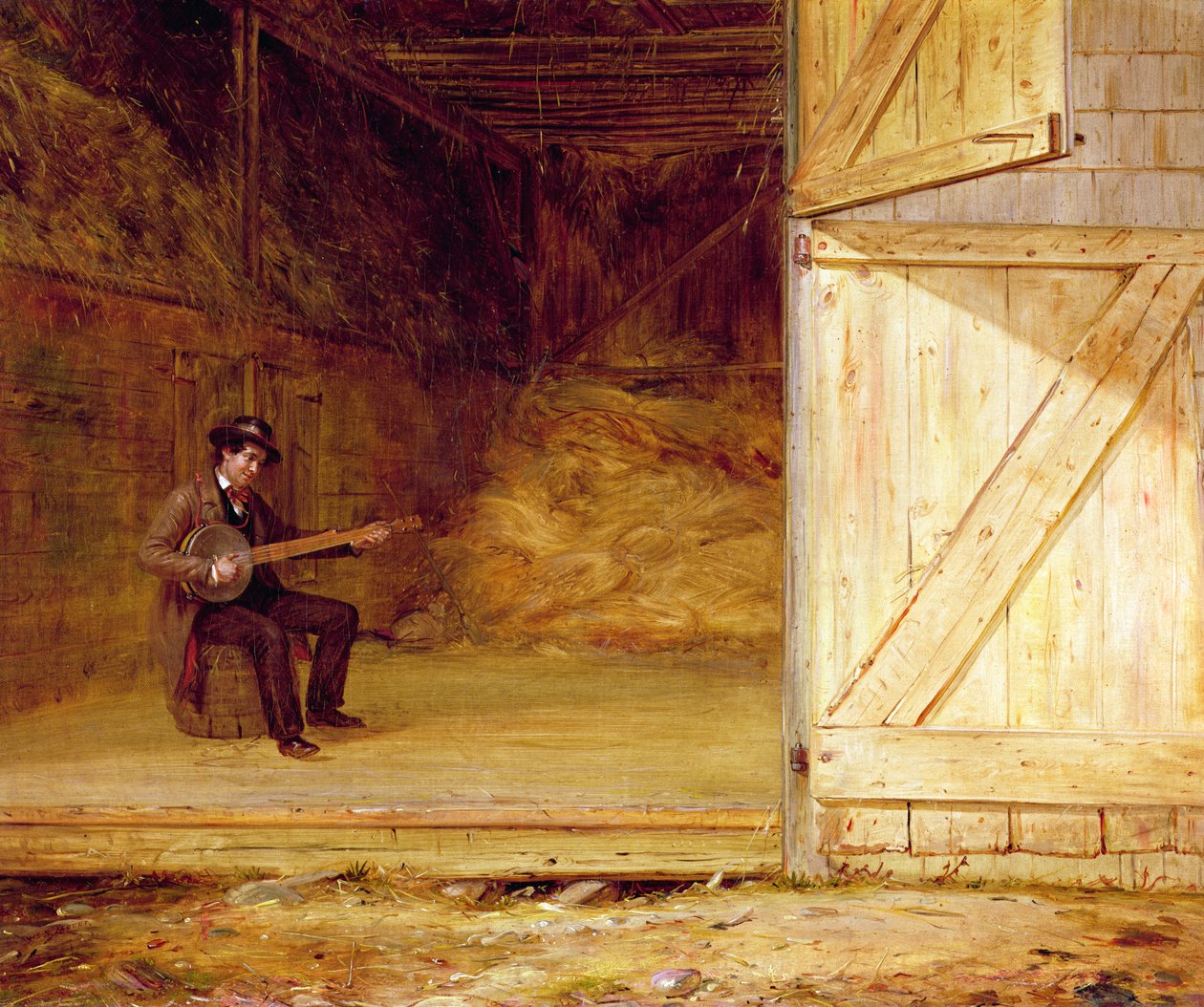 A bandzsójátékos, 1850-55 alkotó: William Sidney Mount