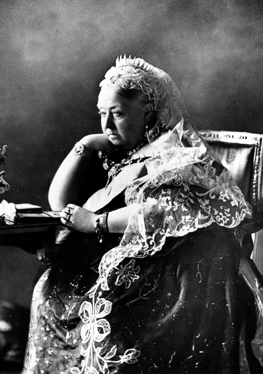 Viktória királynő, 1897 (bw fotó) alkotó: William Slade Stuart