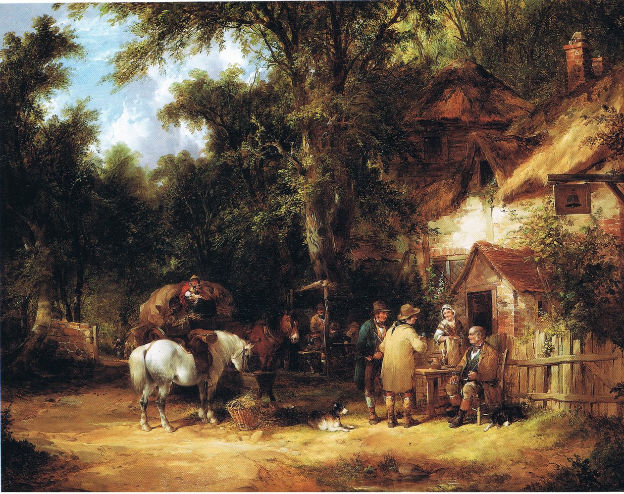 A Bell Innben, Cadnamban, New Forestben alkotó: William Snr. Shayer
