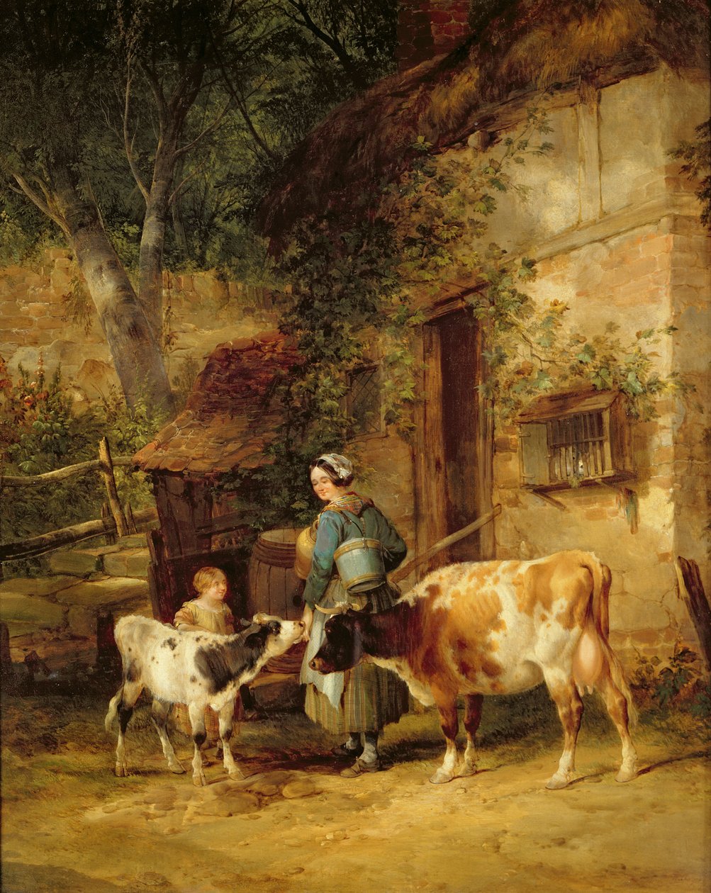 A tejeslány, 1840 alkotó: William Snr. Shayer