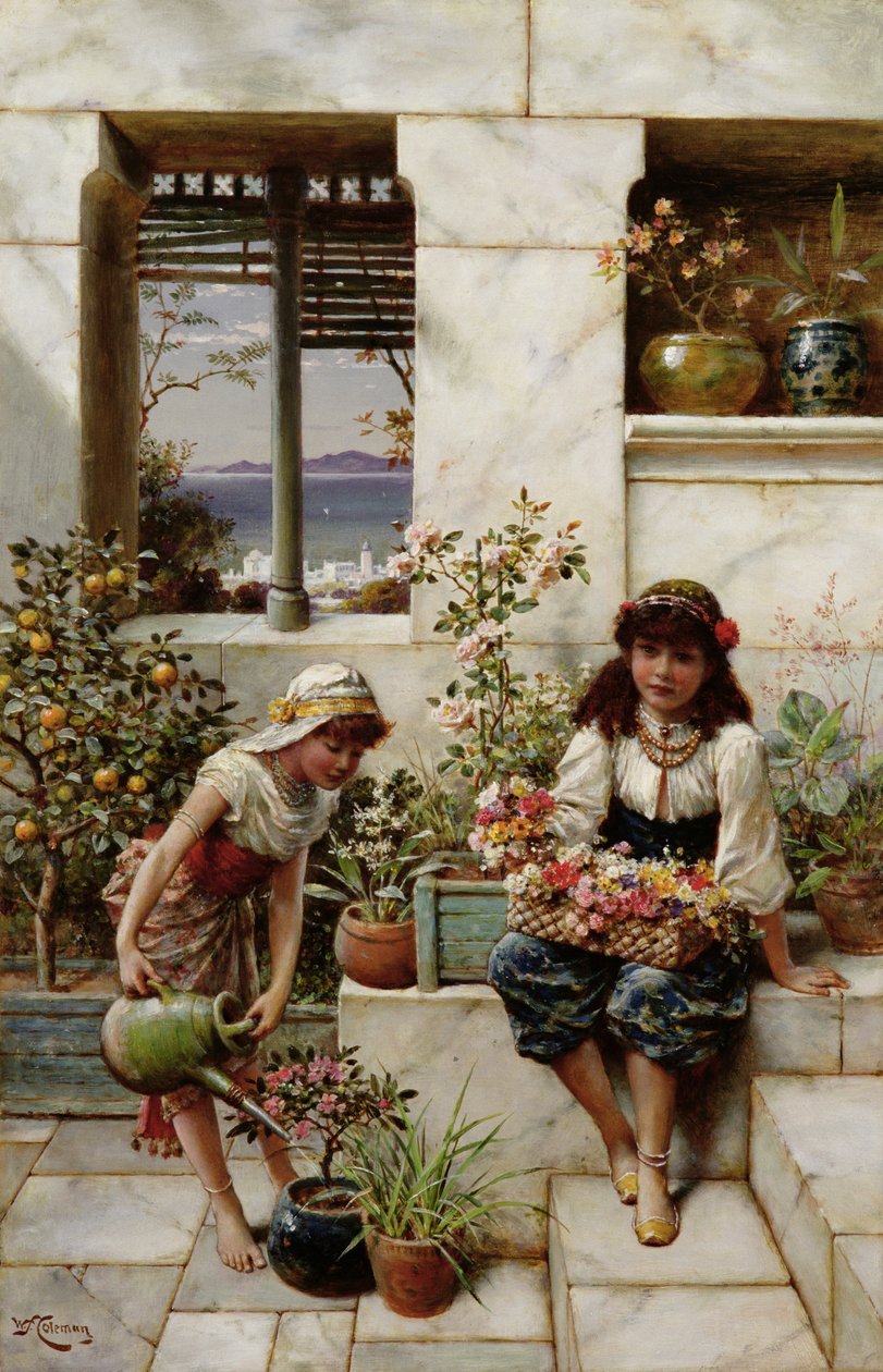 Virágos lányok alkotó: William Stephen Coleman
