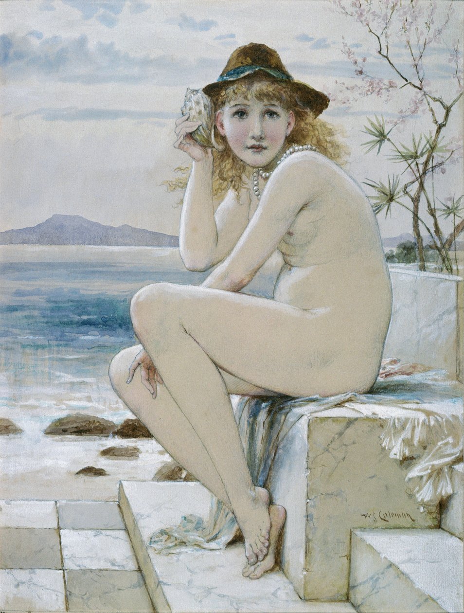 Lány Shell-lel alkotó: William Stephen Coleman