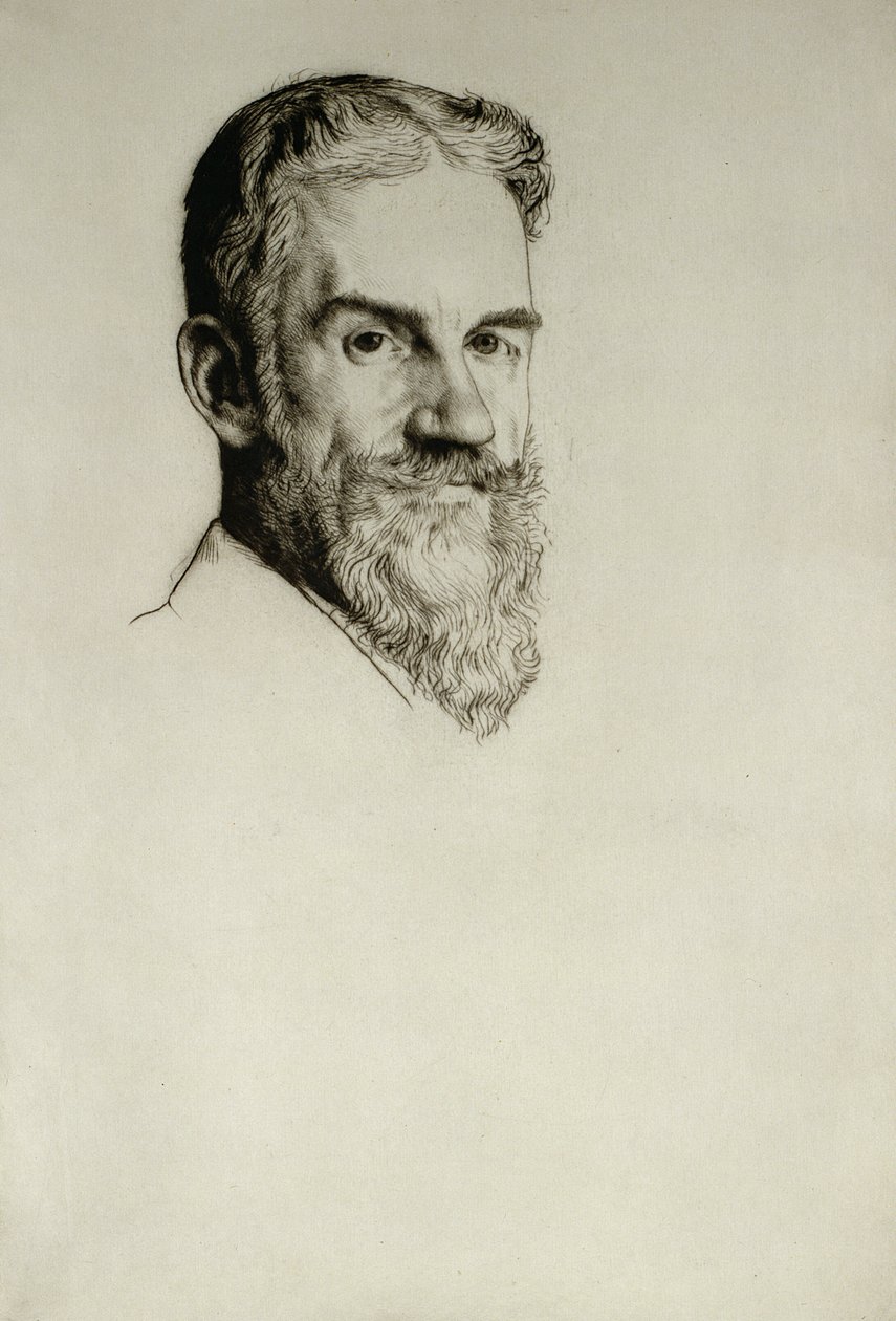 George Bernard Shaw portréja alkotó: William Strang
