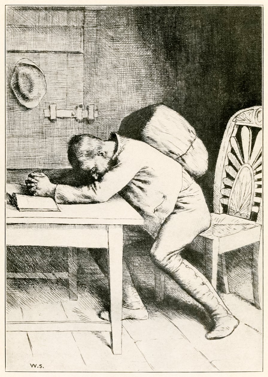 "The Slough of Depond" a "A zarándok haladása ebből a világból, az eljövendőbe" című filmből, John Bunyan alkotó: William Strang