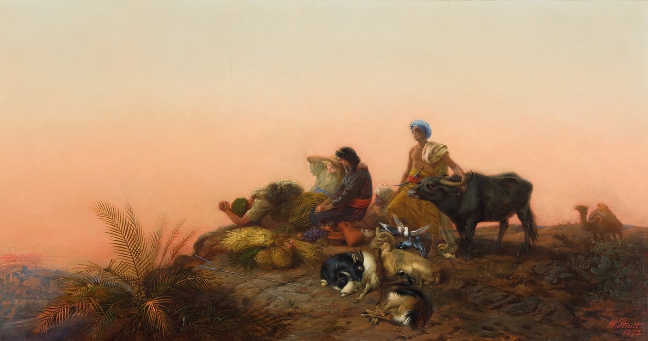 Jeruzsálemi zarándokok alkotó: William Strutt