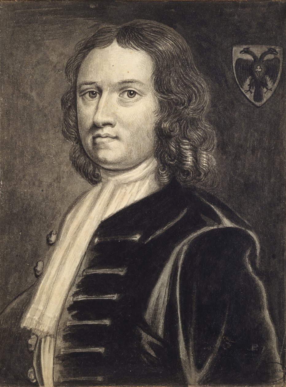 Önarckép (fekete és szürke tus, toll és fekete tinta) alkotó: William Stukeley