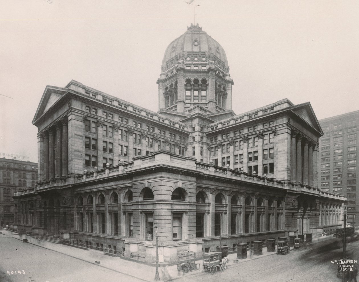 Kilátás a chicagói szövetségi épületre, 1906 alkotó: William T. Barnum