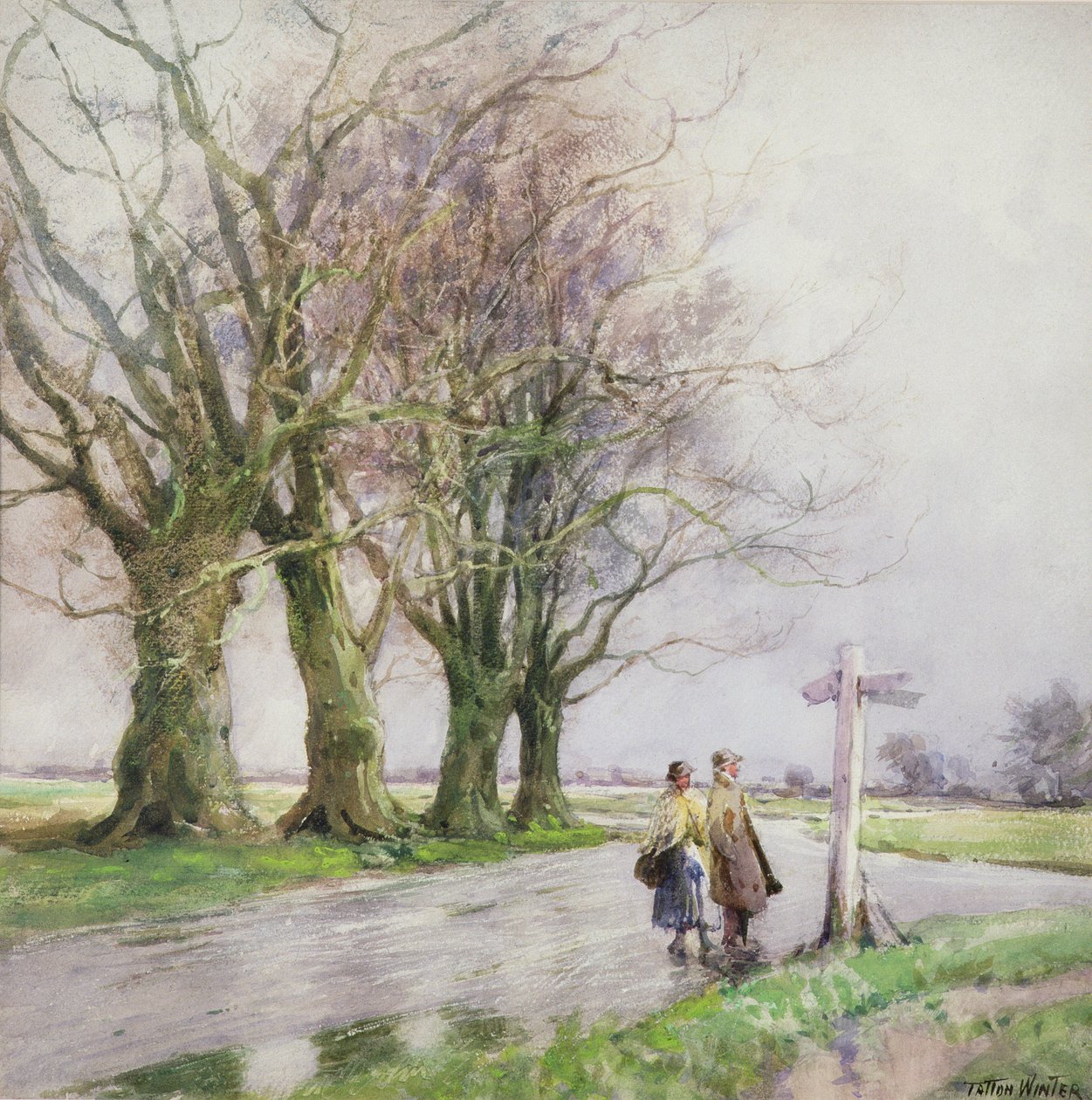 A Jelzőoszlop alkotó: William Tatton Winter