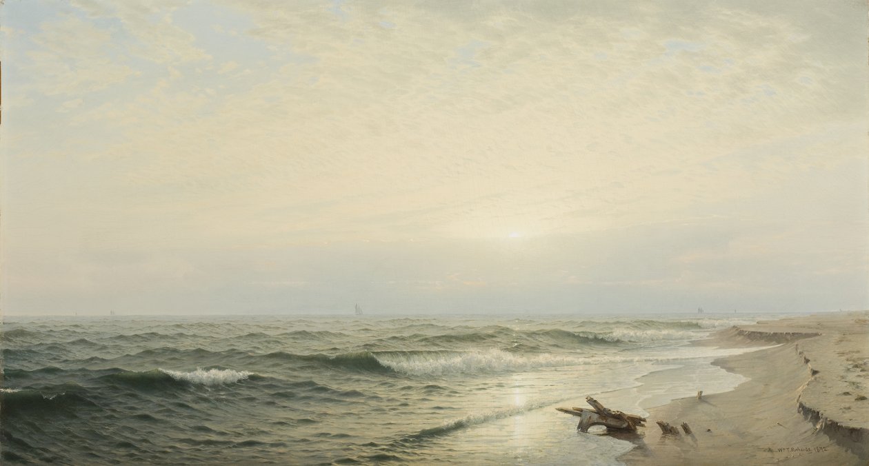 Beach at Long Branch: Sunrise, 1872 alkotó: William Trost Richards