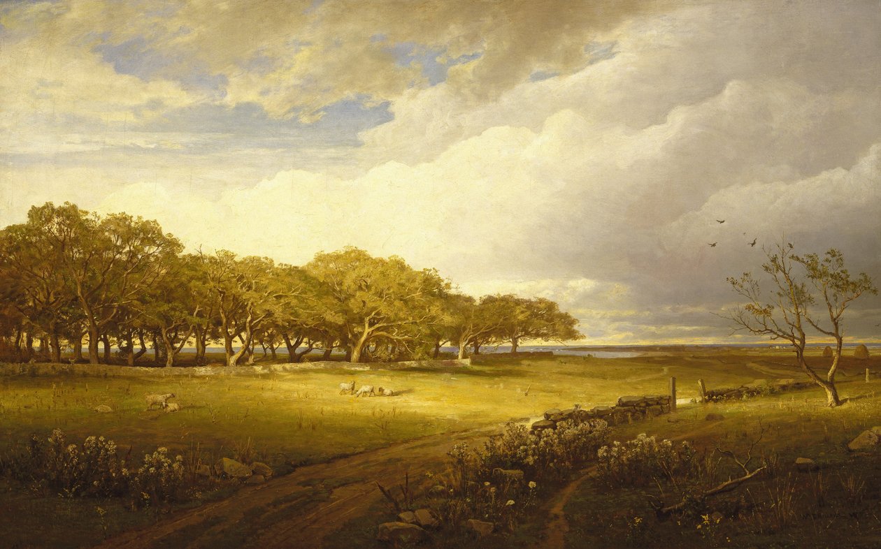 Régi gyümölcsös Newportban alkotó: William Trost Richards