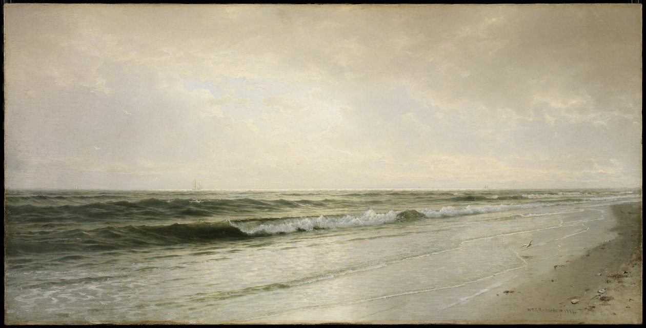 Csendes tengeri táj, 1883 alkotó: William Trost Richards