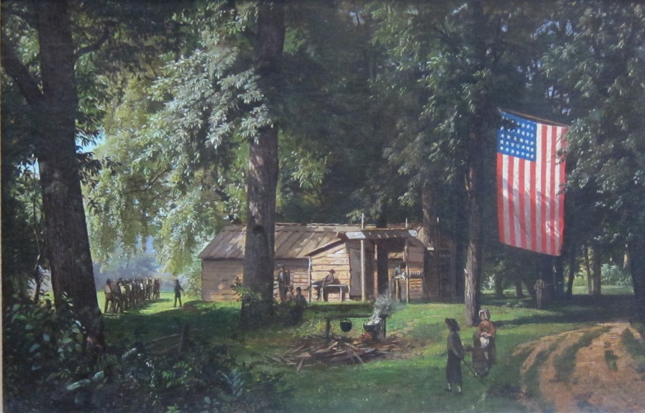 Toborzó állomás Bethlehem alkotó: William Trost Richards
