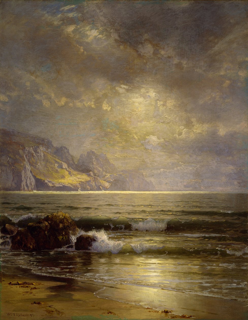 Tengeri táj, 1897 alkotó: William Trost Richards