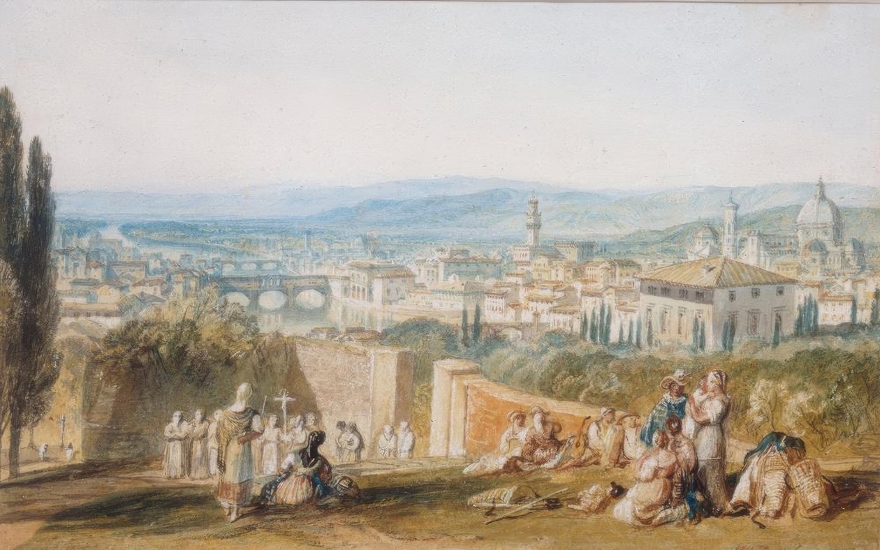 Firenze, a Chiesa al Monte-ból alkotó: Joseph Mallord William Turner