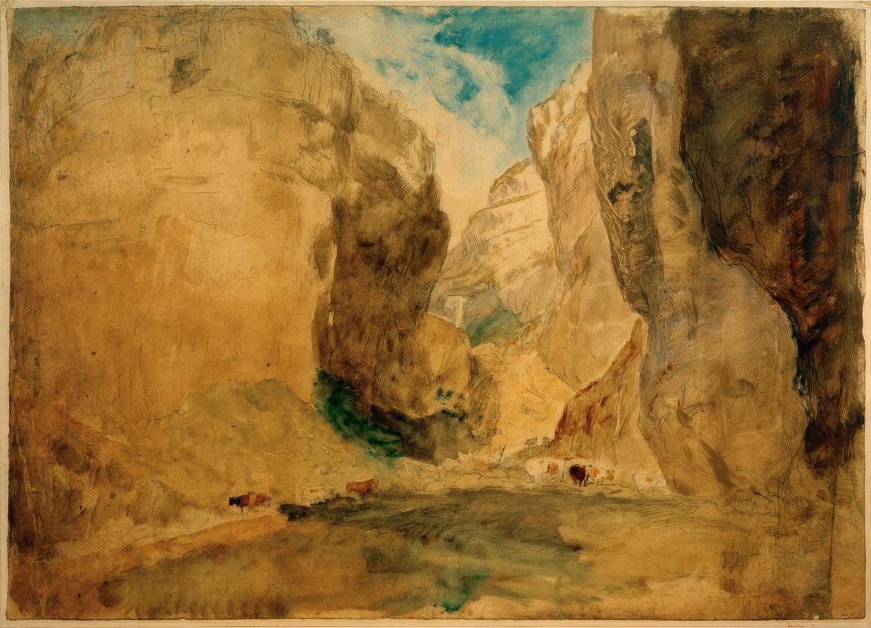 Gordale Scar alkotó: Joseph Mallord William Turner