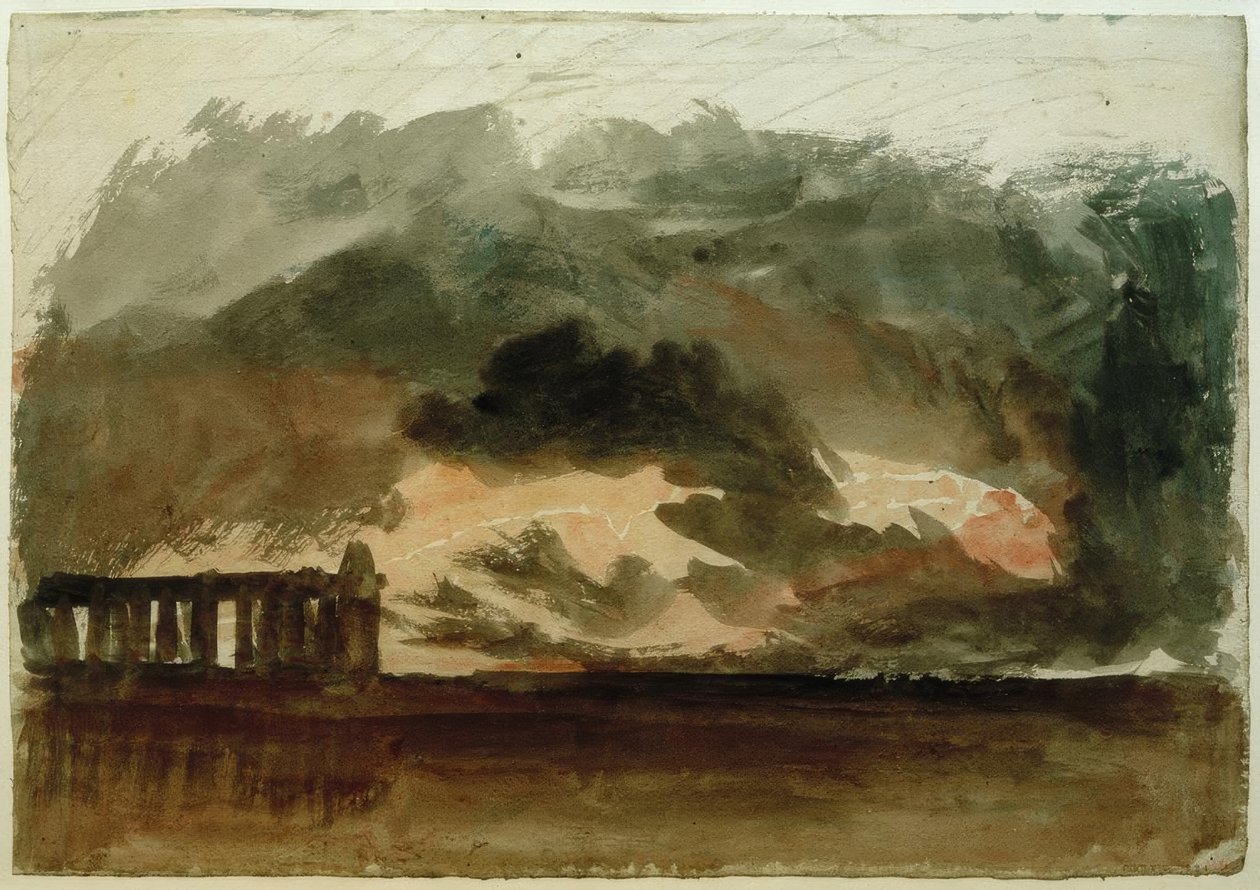 Paestum viharban alkotó: Joseph Mallord William Turner
