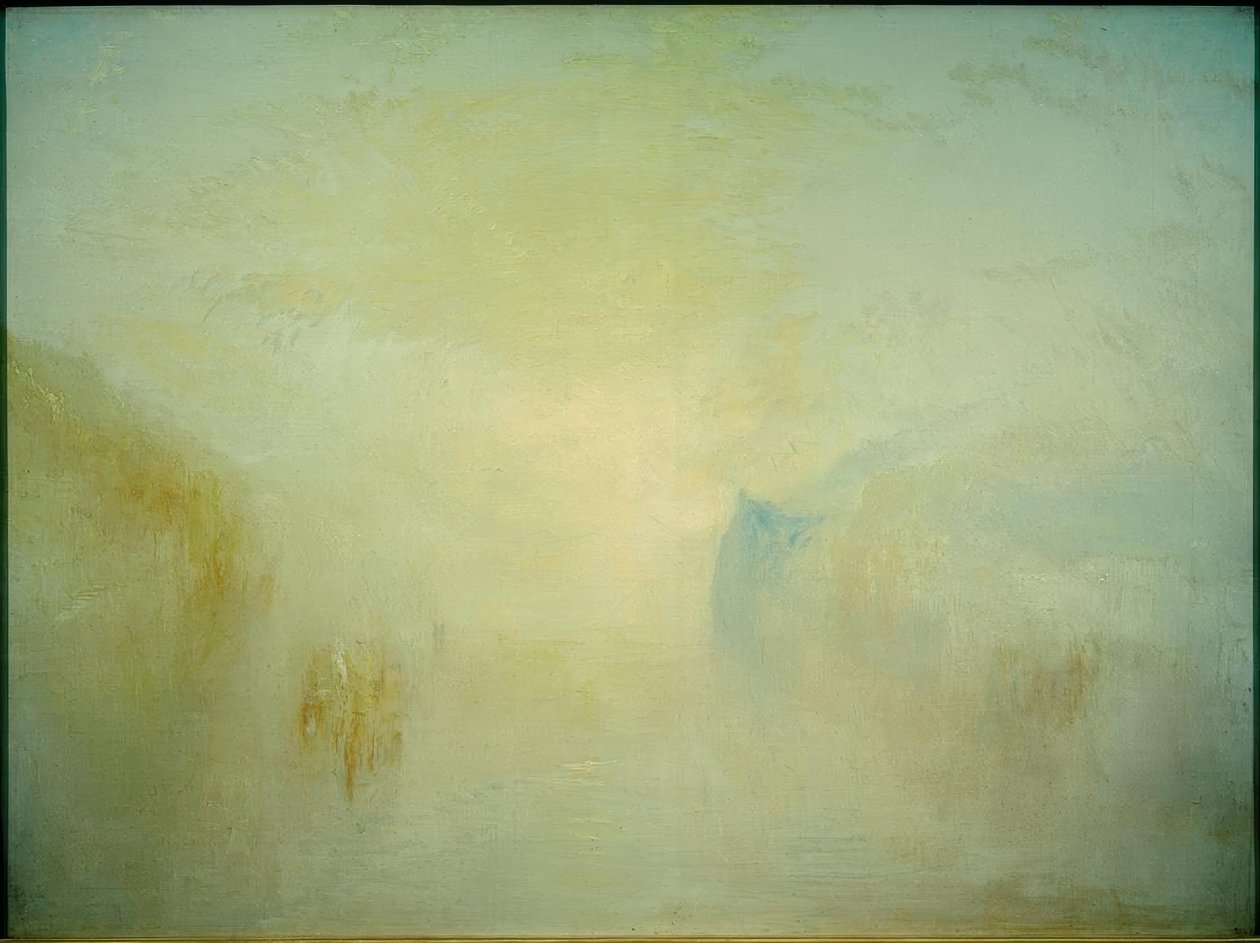 Napkelte, egy csónakkal Headlands között alkotó: Joseph Mallord William Turner