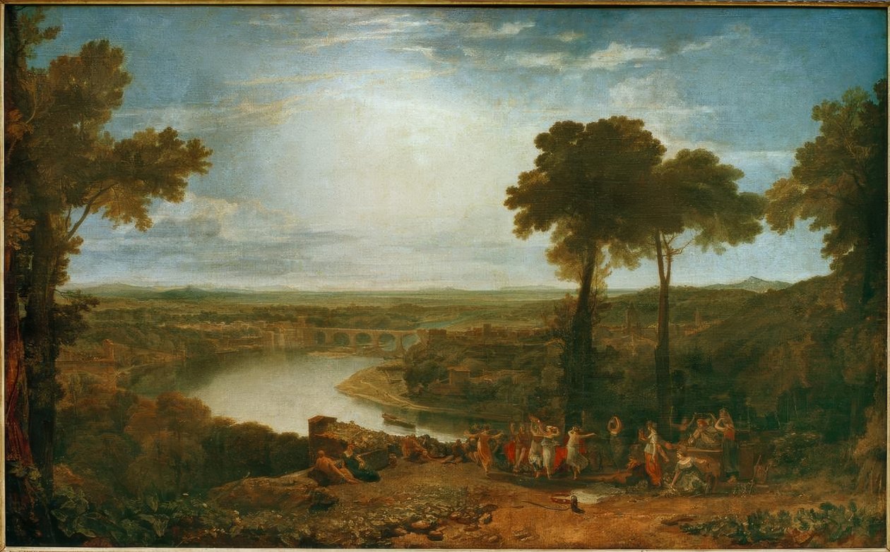 Fesztivál a Vintage megnyitásakor Maconban alkotó: Joseph Mallord William Turner