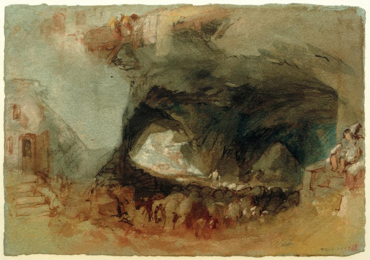 Egy barlang belseje Saumur közelében alkotó: Joseph Mallord William Turner