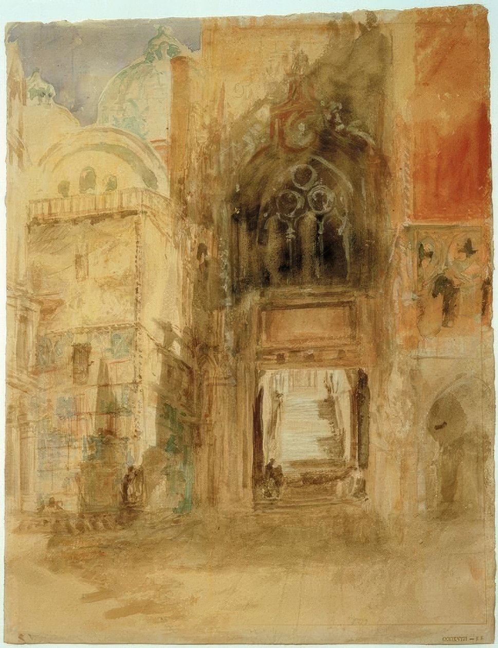 A Porta della Carta, Dózse palota alkotó: Joseph Mallord William Turner