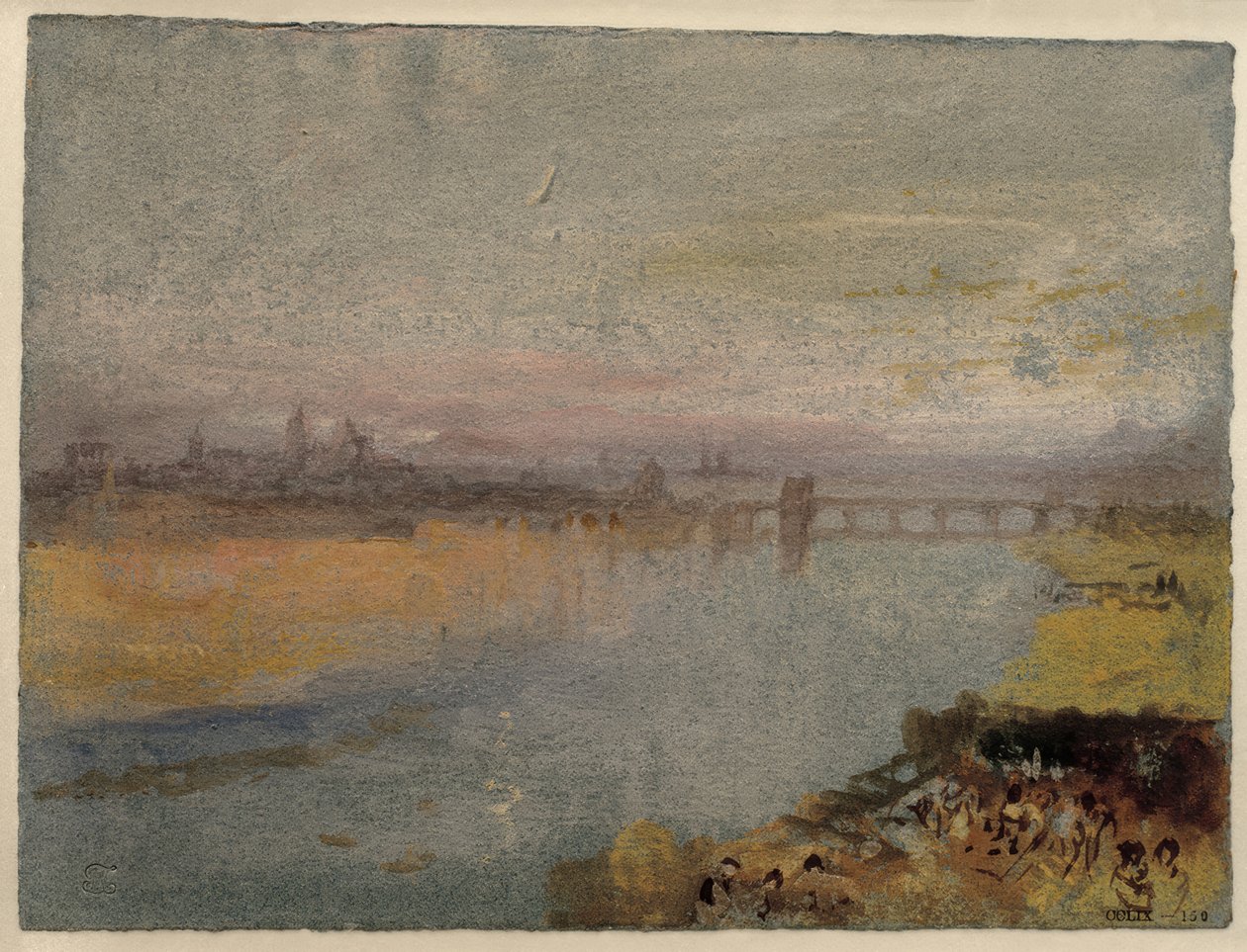 Trier nyugatról nézve alkotó: Joseph Mallord William Turner