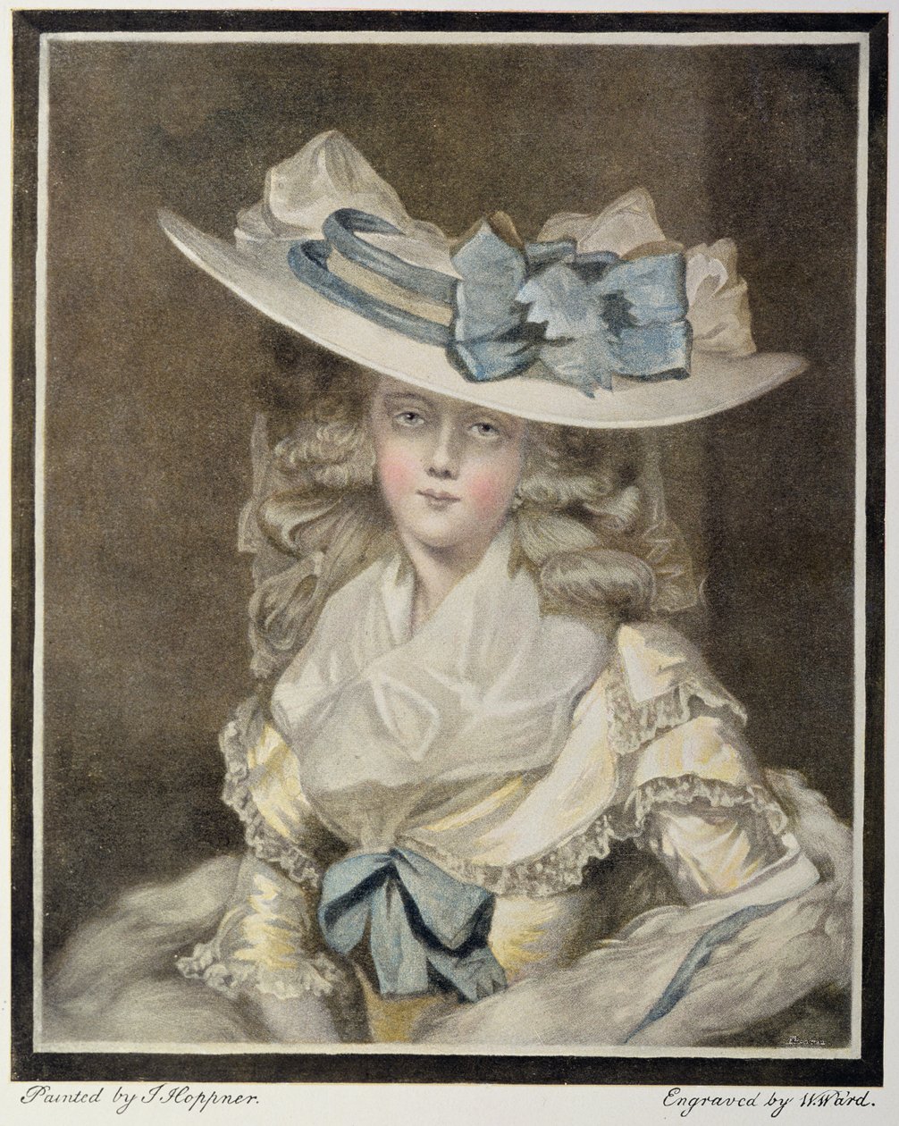 Mrs. Benwell portréja, W Ward metszete alkotó: William Ward