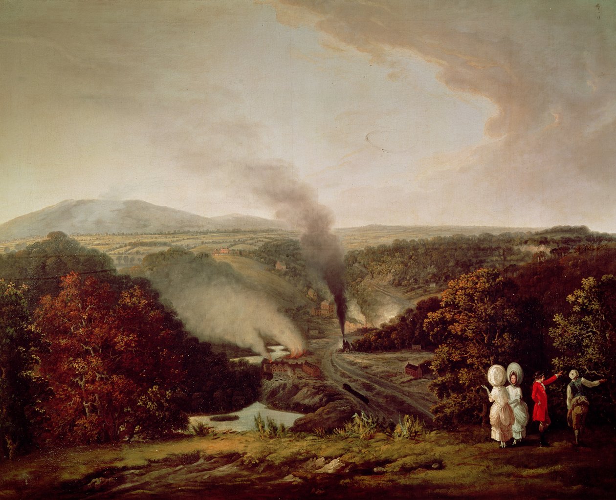 Délutáni kilátás Coalbrookdale-re, 1777 alkotó: William Williams