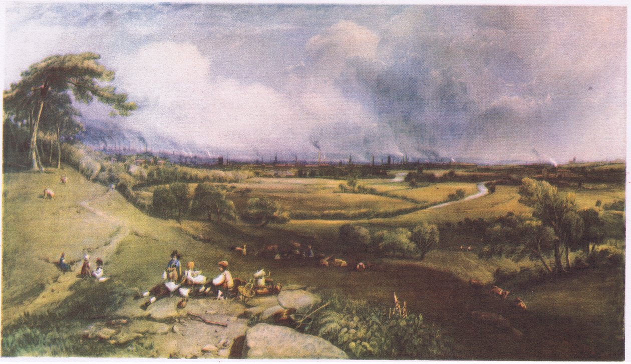 Manchester kilátása a Higher Broughtonból alkotó: William Wyld