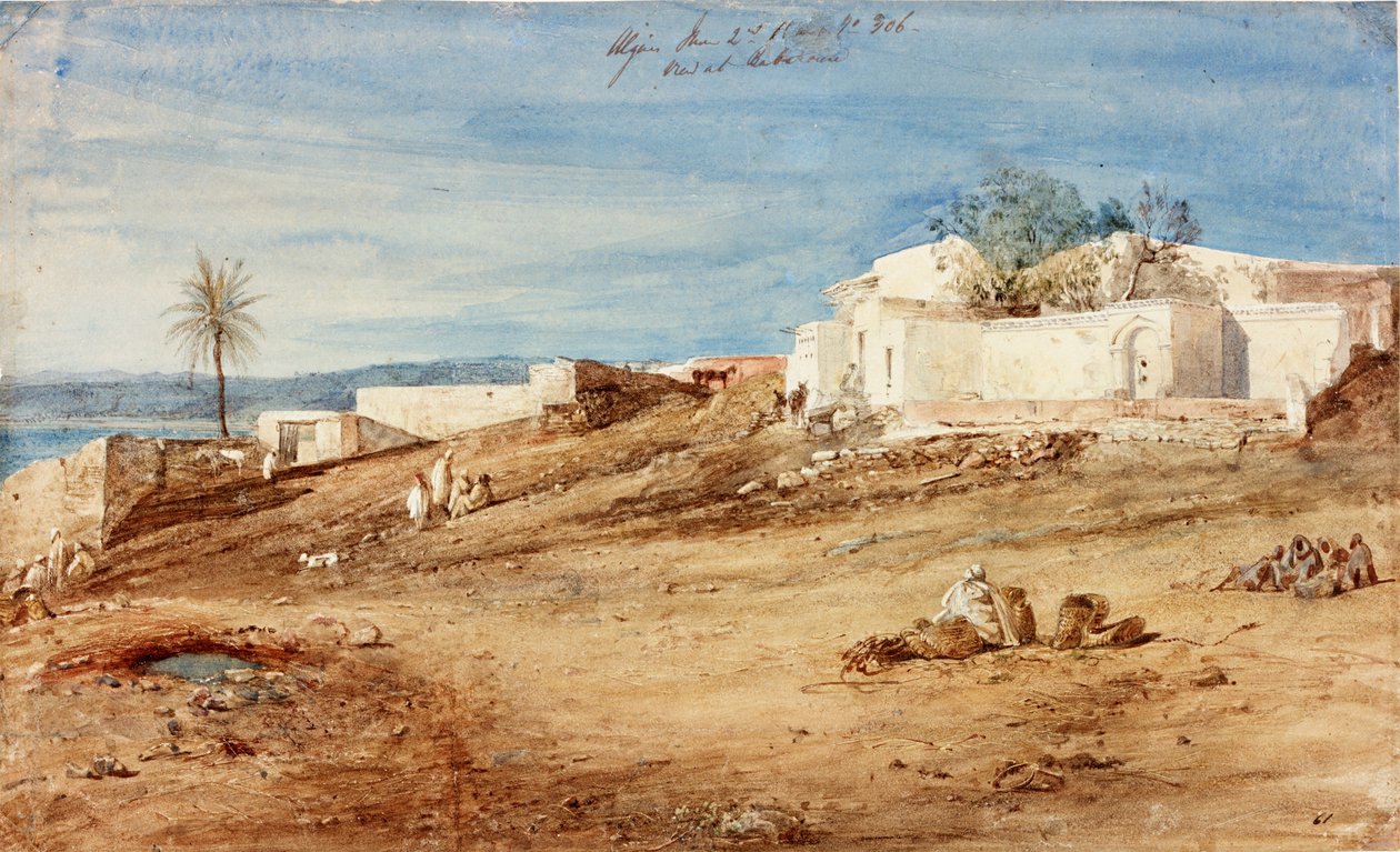 Nézet Algírban: Babizoun (ceruza és WC papíron) alkotó: William Wyld
