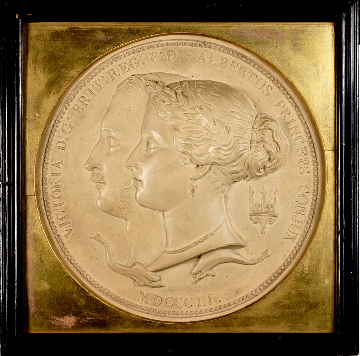 Az 1851. évi Nagy Kiállítás hivatalos érmeinek modellje (gipsz) alkotó: William Wyon