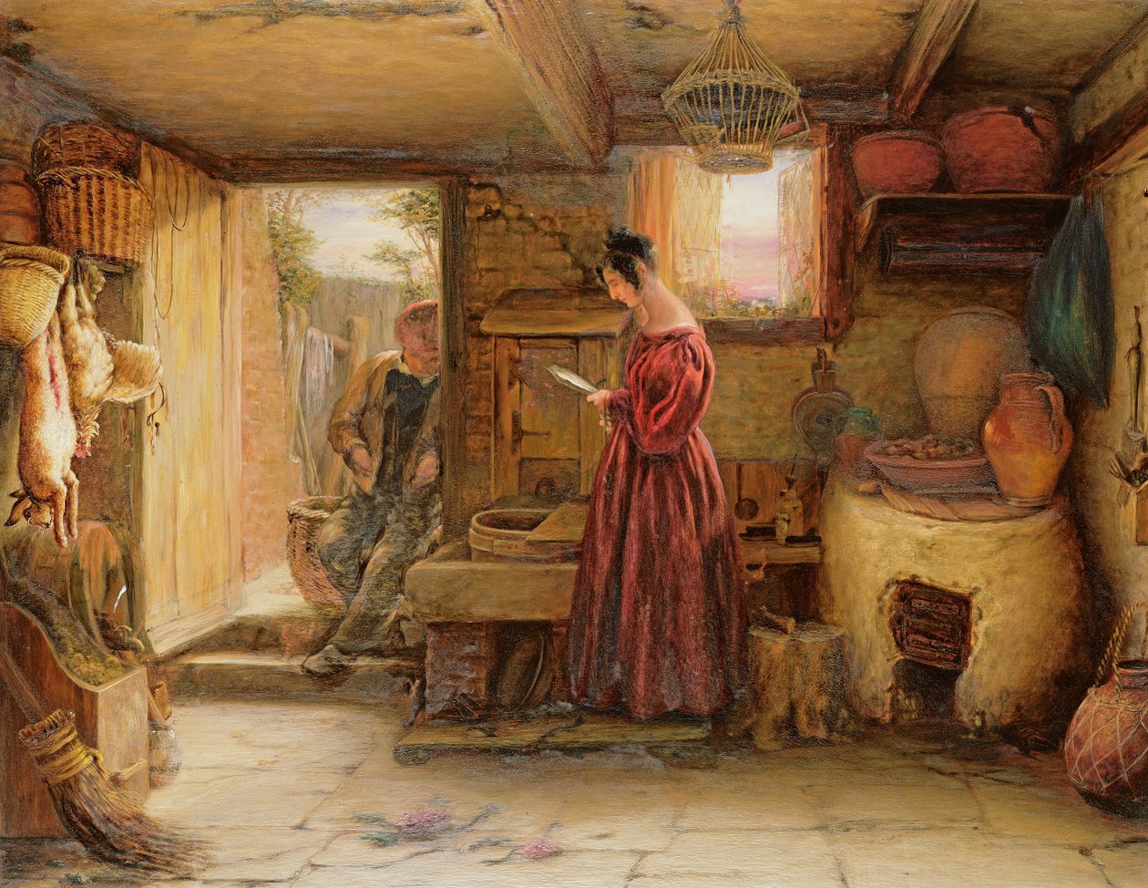 Egy enteriőr, 1838 alkotó: William Mulready