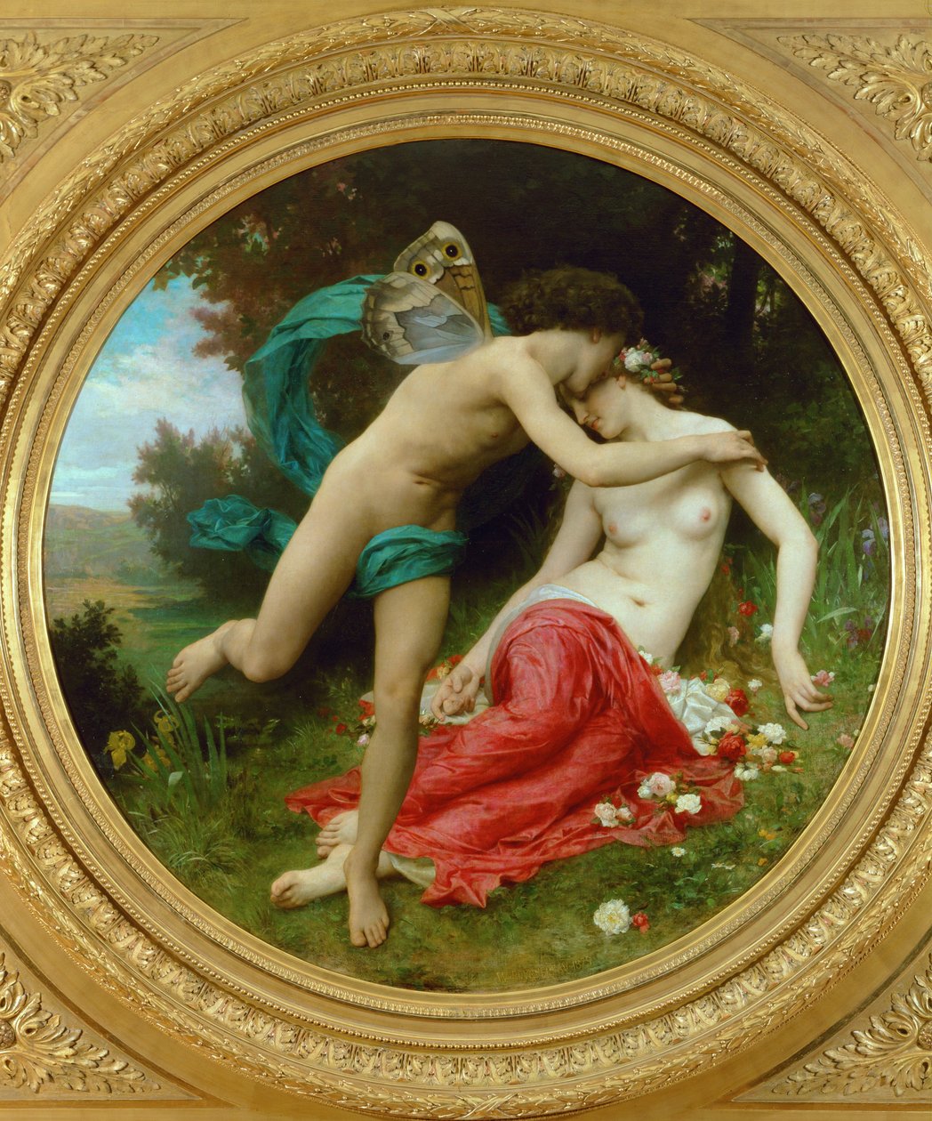 Flora és Zephir (festmény vászonra) alkotó: William-Adolphe Bouguereau