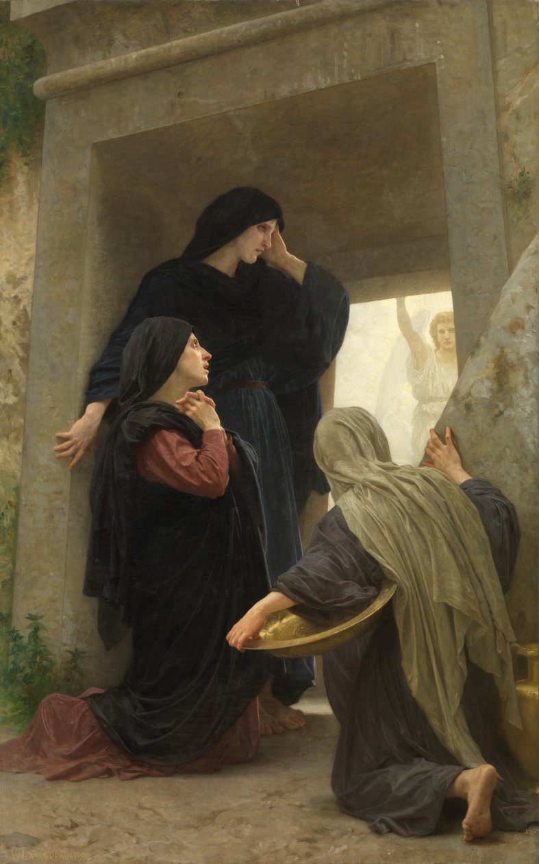 A szent asszonyok Krisztus sírjánál alkotó: William Adolphe Bouguereau