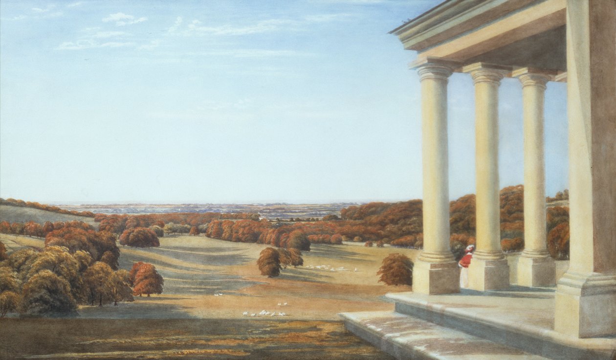 Dale Park, Arundel, Sussex (ceruza és akvarell) alkotó: Joseph Mallord William Turner