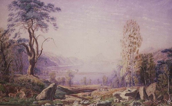 Loch Garry, Invernesshire, 1856 ősz alkotó: Joseph Mallord William Turner