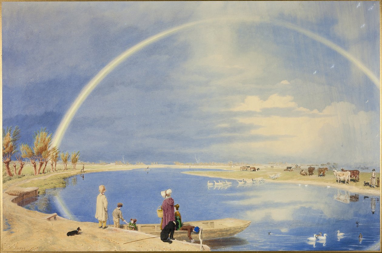 Egy áprilisi zápor: Port Meadow és Godstow felé nézve alkotó: William (1789 1862) Turner