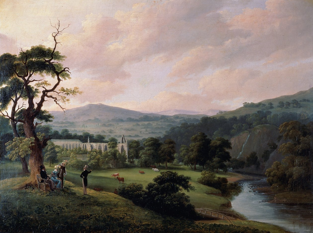 Boltoni apátság a River Wharfe-ból (akvarell papíron) alkotó: Joseph Mallord William Turner
