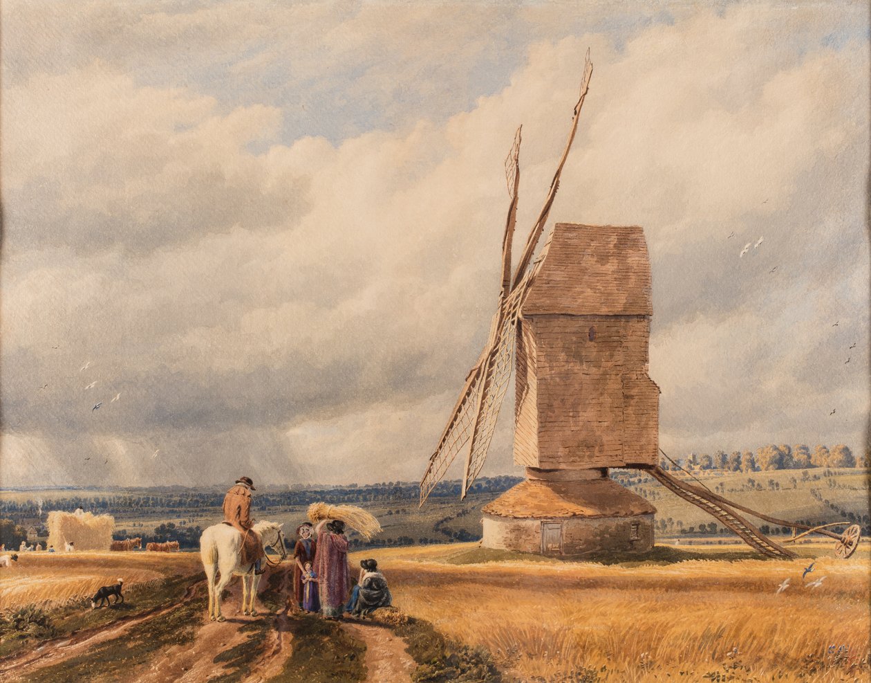 Az öreg malom, dátum ismeretlen (akvarell, papír) alkotó: William (1789 1862) Turner