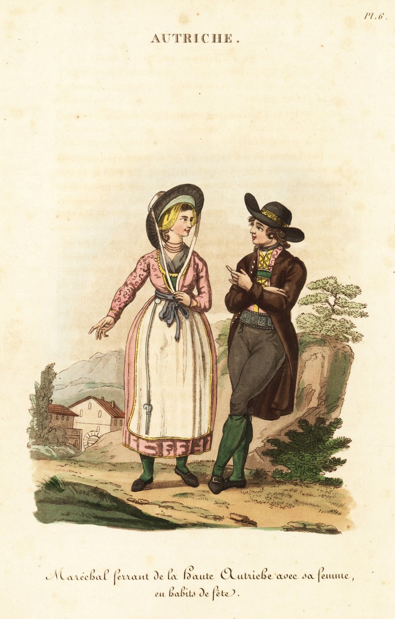 Kovács és felesége, Felső-Ausztria alkotó: William (after) Alexander