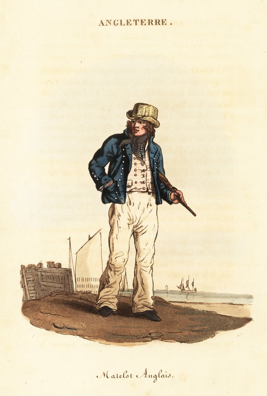 Brit tengerész Lord Nelson haditengerészetében alkotó: William (after) Alexander