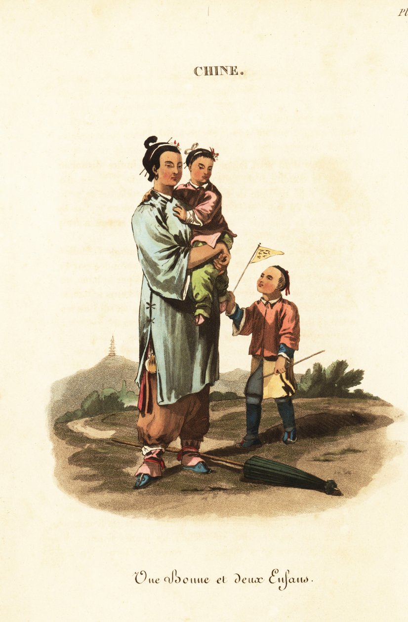 Kínai szobalány és két gyerek alkotó: William (after) Alexander