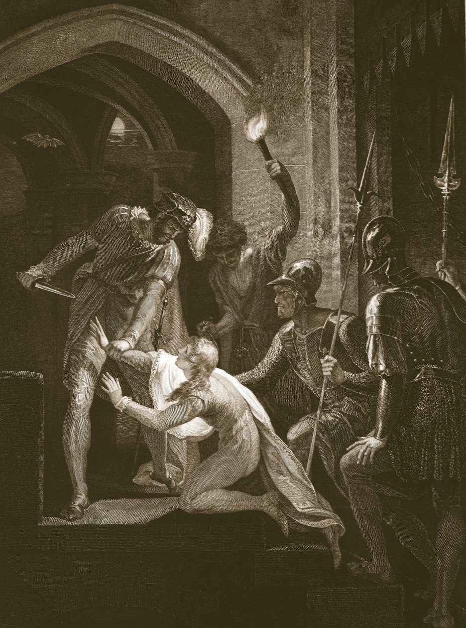 Arthur halála, vésette J. Fittler, illusztráció David Hume 