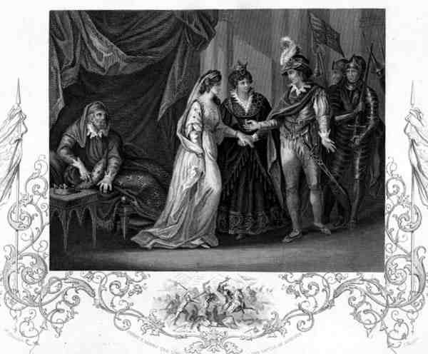 A trójai szerződés megkötése, William Shakespeare (1564-1616) V. Henrikjében, metszette J. Rogers (metszet) alkotó: William (after) Hamilton