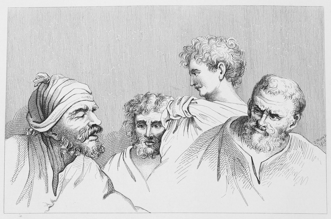 Heads from the Cartoons at Hampton Court (metszet) alkotó: William (after) Hogarth