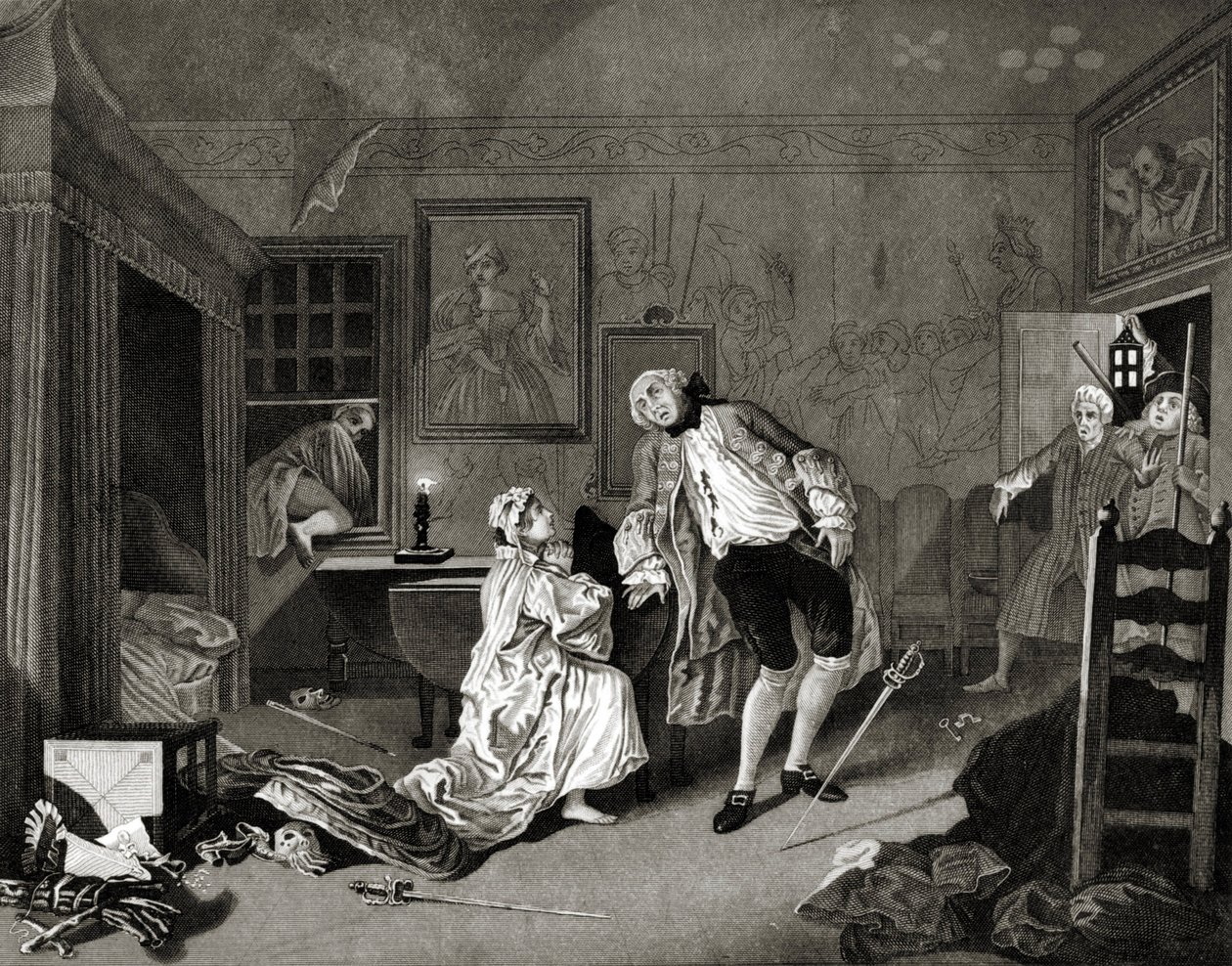 Házasság a la Mode-ban alkotó: William (after) Hogarth