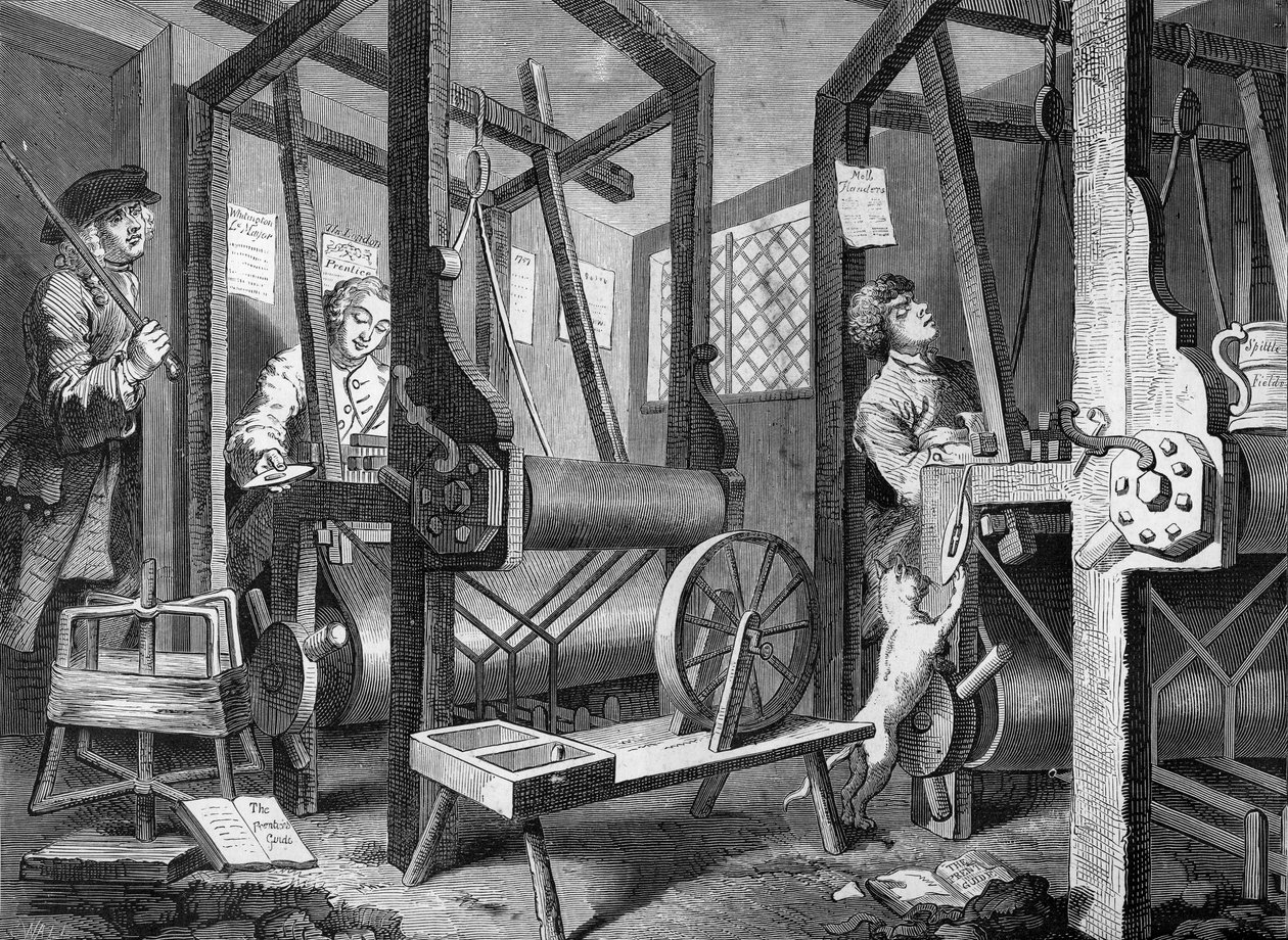 A tanulók - metszet alkotó: William (after) Hogarth