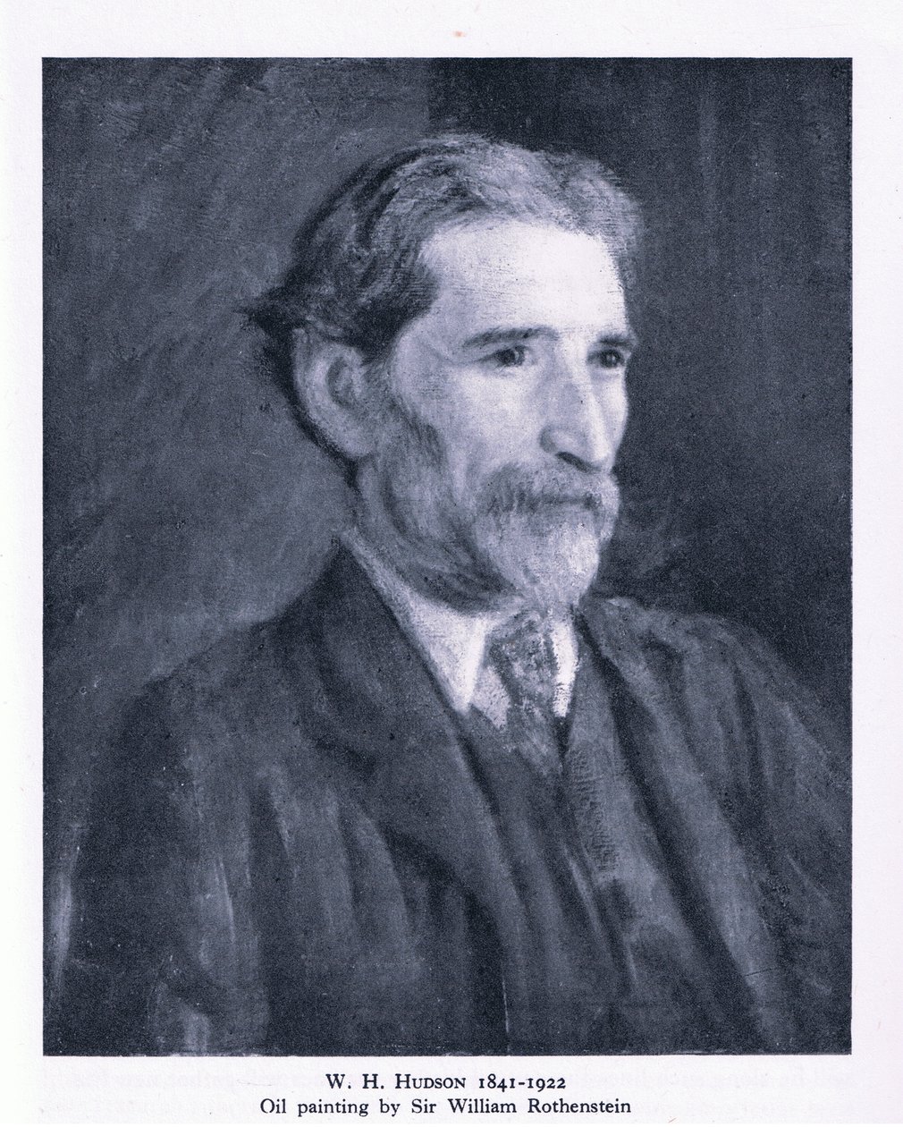 W. H. Hudson portréja (litho) alkotó: William (after) Rothenstein