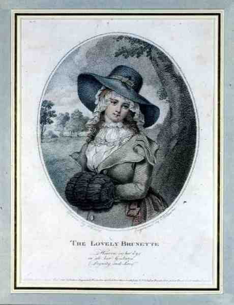 The Lovely Barnette, metszett E. Williams, pub. írta Prattent alkotó: William (after) Ward