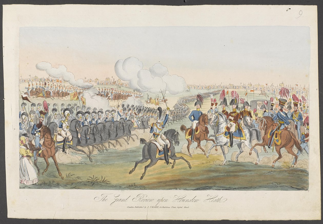 The Grand Review on Hounslow Heath alkotó: William (attr. to) Heath