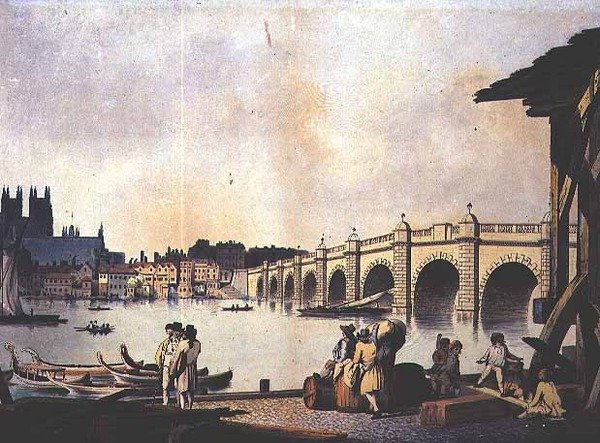 Westminster híd (litográfia) alkotó: William (attr. to) Marlow